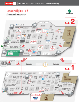 Layout Padiglioni 1 e 2