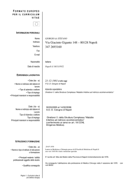 Via Giacinto Gigante 148 &ndash; 80128 Napoli 347 2693160