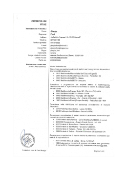 cv - Azienda Ospedaliera Senese