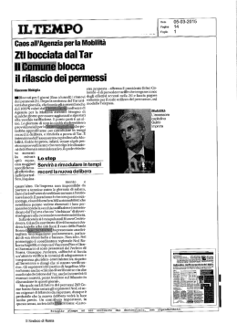ZTL: stop a permessi e rinnovi