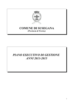 Scarica il PEG 2013 - Comune di Susegana