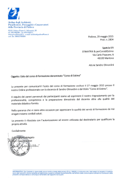 V , Ordine degli Architetti, Pianificatori, Paesaggisti e Conservatori