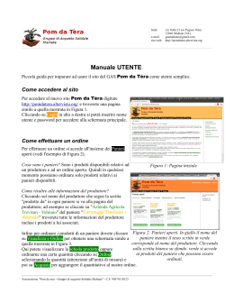 Manuale utente con spiegazioni su come - Pom da Tèra