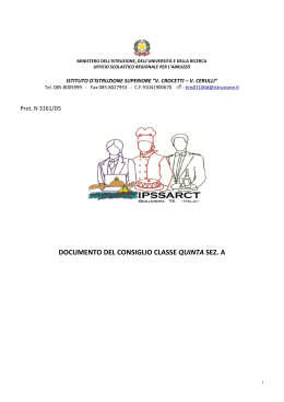 Classe V A - IIS "Crocetti