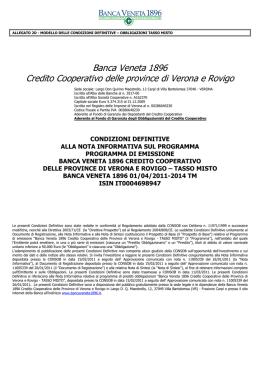 Modello delle condizioni definitive