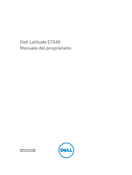 Dell Latitude E7240 Manuale del proprietario