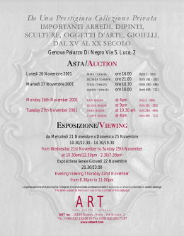 Da Una Prestigiosa Collezione Privata