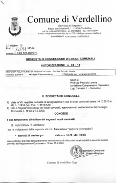 Istituto comprensivo - Comune di Verdellino