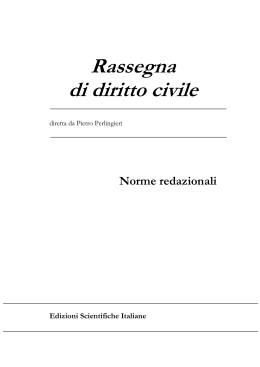 Norme redazionali - Edizioni Scientifiche Italiane