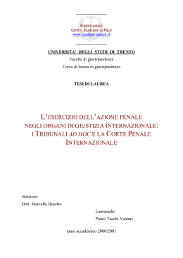 L`azione penale negli organi di giustizia