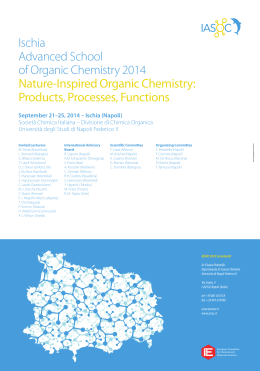 Ischia Advanced School of Organic Chemistry 2014 Nature