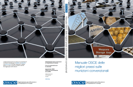 Manuale OSCE delle migliori prassi sulle munizioni convenzionali