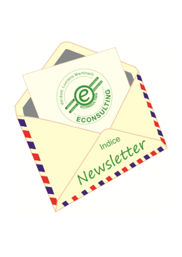 Indice Newsletter - Studio Econsulting