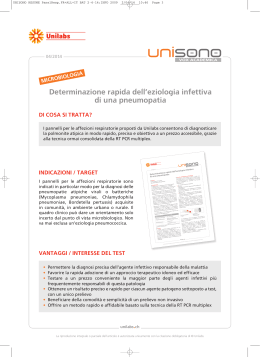 Determinazione rapida dell`eziologia infettiva di una