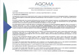 Comunicazione a tutela dei consumatori