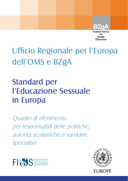 Standard per l`Educazione Sessuale in Europa
