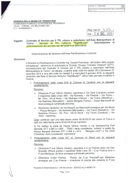 Comunicazione potenziamento orario notturno