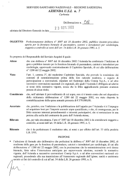 Delibera del 23 Gennaio 2003, N. 58