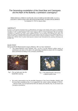 The Generating-constellation of the Great Bear and Cassiopeia and