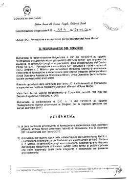 det. 374 - Comune di Saronno