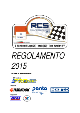 Regolamento - Rally Circuit