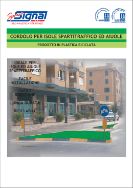 Scheda cordolo per aiuole