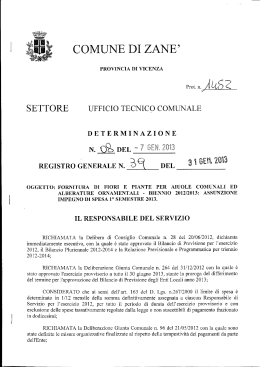 det 39 - Comune di Zanè