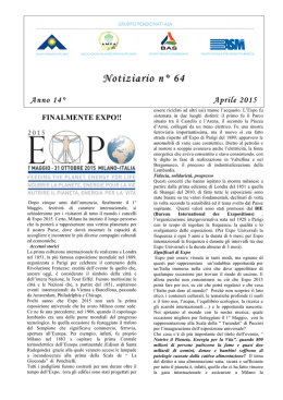 Notiziario 64 - aprile 2015