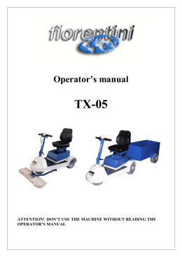 Operator`s manual