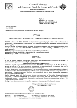 Comunità Montana - Comune di Venzone