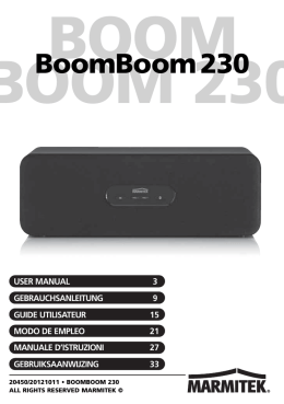 Marmitek BoomBoom 230 userguide