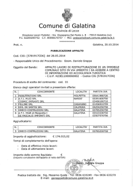 File: Esito di gara (pubblicato il 20/10/2014