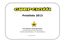 VK Preisliste Guerciotti 2013-