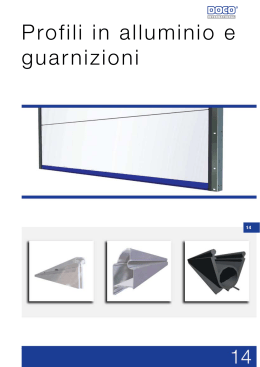 Profili in alluminio e guarnizioni