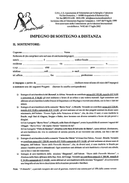 O.N.L.U.S. Associazione di Volontariato per la famiglia e