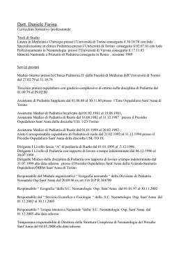 Dott. Daniele Farina - ONLUS Futura Ricerca