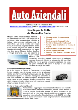 Novità per flotte da Renault e Dacia
