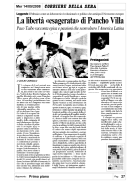 La libert&agrave; &laquo;esagerata&raquo; di Pancho Villa