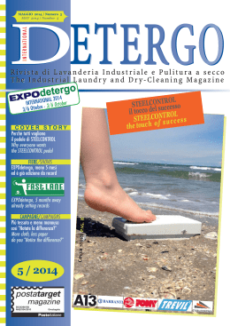 2014 - Rivista di Lavanderia Industriale e Pulitura a Secco. The