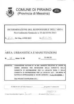 Determina n. 157 del 18-03