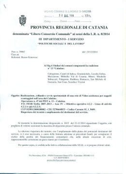 provincia regionale di catania - Comune di San Michele di Ganzaria