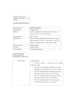 curriculum vitae - GIMBE Education