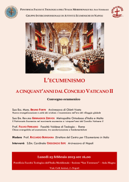 Convegno Ecumenico - Chiesa Cattolica Italiana