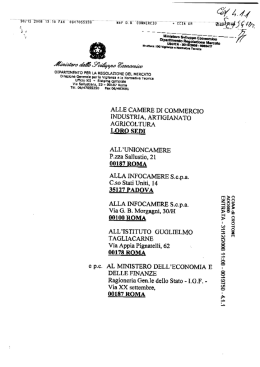 dipartimento per la regolazione del mercato