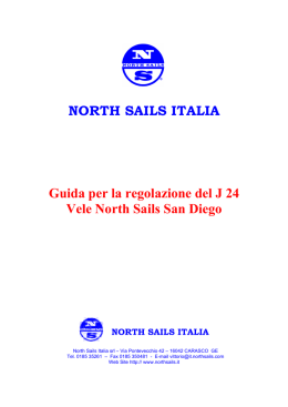 NORTH SAILS ITALIA Guida per la regolazione del