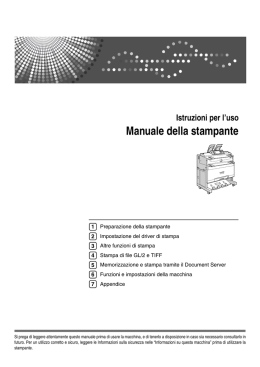 Manuale della stampante