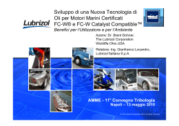 Sviluppo di una Nuova Tecnologia di Oli per Motori Marini Certificati