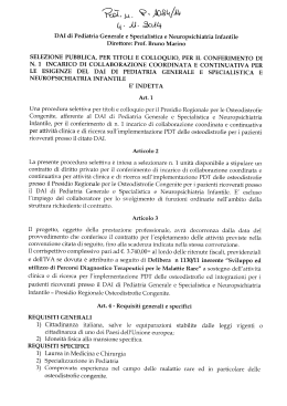DAI di Pediatria Generale e Specialistica e Neuropsichiatria Infantile
