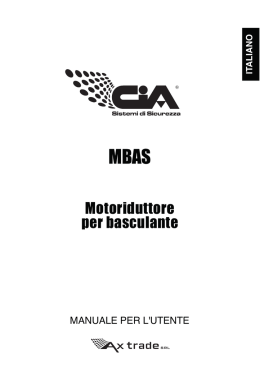 Motoriduttore per basculante