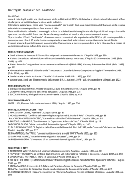 Un &ldquo;regalo pasquale&rdquo; per i nostri Soci